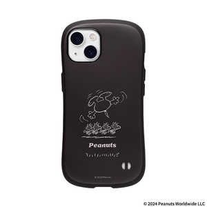 HAMEE ［iPhone 13専用］PEANUTS/ピーナッツ iFace First Classケース iFace くすみブラック/ウッドストック 41-970522