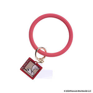 HAMEE PEANUTS/ピーナッツ シリコンハンドストラップ 75th/スヌーピー/レッド 669-978245 HAMEE PEANUTS/ピーナッツ シリコンハンドストラップ 75th/スヌーピー/レッド 669-978245