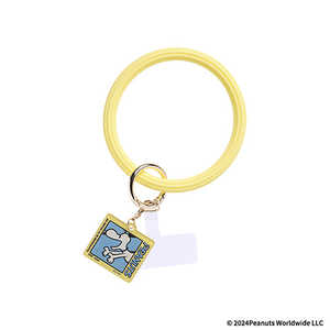 HAMEE PEANUTS/ピーナッツ シリコンハンドストラップ 75th/スヌーピー/イエロー 669-978252 HAMEE PEANUTS/ピーナッツ シリコンハンドストラップ 75th/スヌーピー/イエロー 669-978252