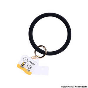 HAMEE PEANUTS/ピーナッツ シリコンハンドストラップ スヌーピー&チャーリー・ブラウン/ブラック PPNTHANDSTBK HAMEE PEANUTS/ピーナッツ シリコンハンドストラップ スヌーピー&チャーリー・ブラウン/ブラック PPNTHANDSTBK