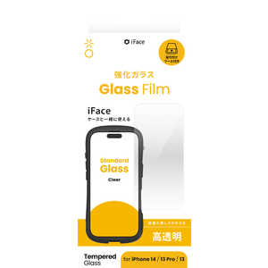 HAMEE iPhone 14/ 16e/ 13/ 13Pro 強化ガラスフィルム クリア ラウンドエッジ 画面保護シート iFace 41-981832 HAMEE iPhone 14/ 16e/ 13/ 13Pro 強化ガラスフィルム クリア ラウンドエッジ 画面保護シート iFace 41-981832