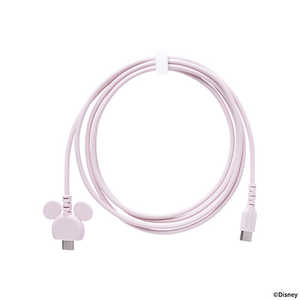 HAMEE ディズニーキャラクター USB 2.0 CABLE TYPE-C to TYPE-C 1.5m ミルキーピンク 669-982990 HAMEE ディズニーキャラクター USB 2.0 CABLE TYPE-C to TYPE-C 1.5m ミルキーピンク 669-982990