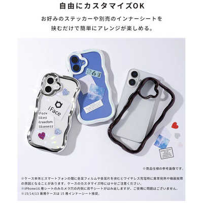 HAMEE ［iPhone 16専用］iFace BeBling クリアケース iFace ホワイト