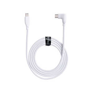 HAMEE iFace Type-C to Type-C ケーブル 1.2m L字型 iFace ホワイト 41-984024 HAMEE iFace Type-C to Type-C ケーブル 1.2m L字型 iFace ホワイト 41-984024