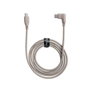 HAMEE iFace Type-C to Type-C ケーブル 1.2m L字型 iFace ベージュ 41-984048 HAMEE iFace Type-C to Type-C ケーブル 1.2m L字型 iFace ベージュ 41-984048