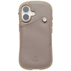 HAMEE miPhone 16pniFace First Class J[h|PbgP[X iFace O[ IP16IFACECARDGY