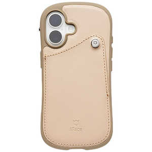 HAMEE miPhone 16pniFace First Class J[h|PbgP[X iFace x[W IP16IFACECARDBE