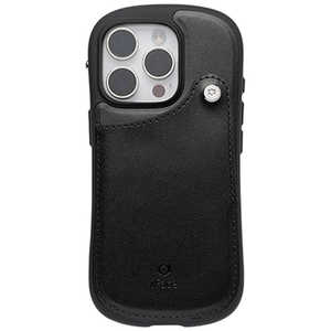 HAMEE miPhone 16 PropniFace First Class J[h|PbgP[X iFace ubN IP16PIFACECARDBK
