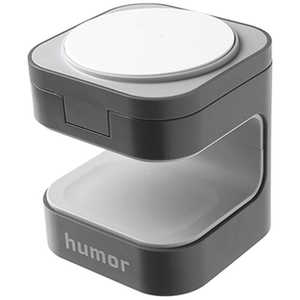 HAMEE humor Qi2対応 2in1 ワイヤレス充電器 グレーブラック 690-985106 HAMEE humor Qi2対応 2in1 ワイヤレス充電器 グレーブラック 690-985106