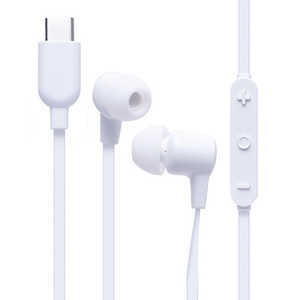 HAMEE humor EARPHONES TYPE-C イヤホンマイク ホワイト 691-986257 HAMEE humor EARPHONES TYPE-C イヤホンマイク ホワイト 691-986257