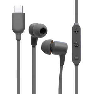 HAMEE humor EARPHONES TYPE-C イヤホンマイク グレーブラック 691-986264 HAMEE humor EARPHONES TYPE-C イヤホンマイク グレーブラック 691-986264