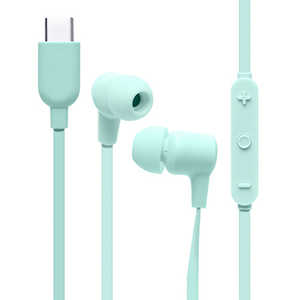 HAMEE humor EARPHONES TYPE-C イヤホンマイク ミントグリーン 691-986271 HAMEE humor EARPHONES TYPE-C イヤホンマイク ミントグリーン 691-986271