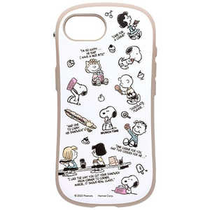 HAMEE ［iPhone 16e専用］PEANUTS/ピーナッツ iFace First Class Cafe MagSynqケース iFace MUNCH TIME/総柄 MUNCH TIME/総柄 41-988893
