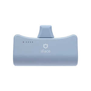 HAMEE iFace ダイレクトモバイルバッテリー 5000mAh ペールブルー 41-990421 HAMEE iFace ダイレクトモバイルバッテリー 5000mAh ペールブルー 41-990421