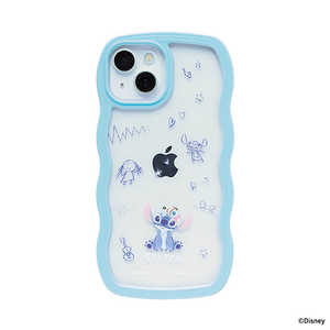 HAMEE miPhone 15/14/13pnfBYj[LN^[ ˂˃P[X u[/XeBb`/NKL IP1513WAVYDISBLSTC