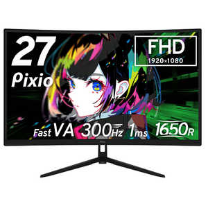 PIXIO ߥ󥰥˥ Pixio 27 / եHD(19201080) / 磻 / ̷ ֥å PXC279WAVE-O