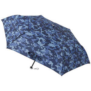 ムーンバット 折りたたみ傘 3秒で折り畳める傘 urawaza(ウラワザ) 迷彩 ネイビーブルー 312301008427452