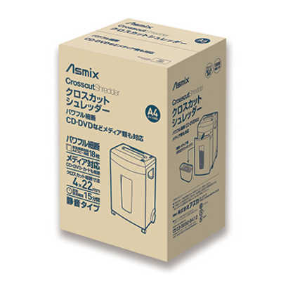 アスカ クロスカットシュレッダー [クロスカット /A4サイズ /CDカット