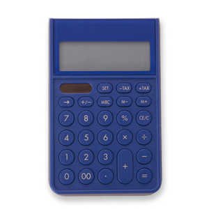 アスカ Asmix カバーつき電卓 ブルー C1241B通販セール状況　外国語　翻訳　通訳　通販