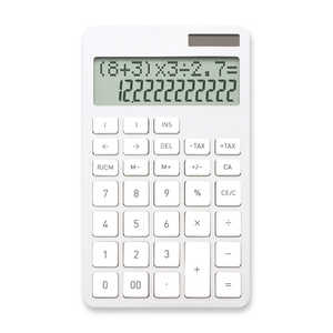 アスカ Asmix 電卓 リーサムルフト 税率設定対応 Sサイズ[12桁] ホワイト C1242W