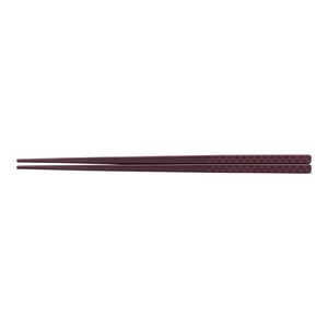 福井クラフト PBT樹脂製 チェック四角箸(10膳入) エンジ 21cm RHSS802 福井クラフト PBT樹脂製 チェック四角箸(10膳入) エンジ 21cm RHSS802