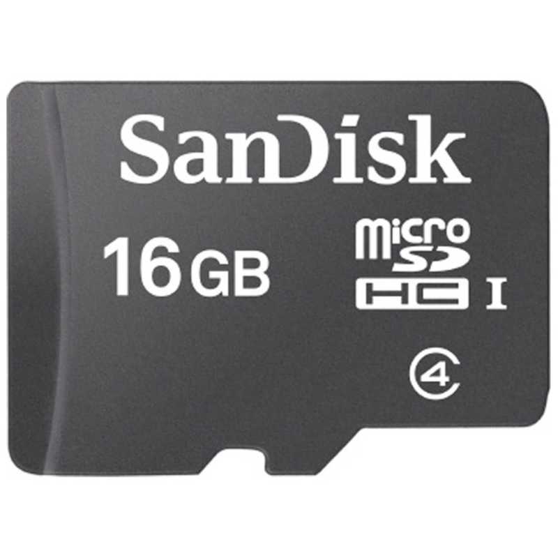 サンディスク サンディスク microSDHCメモリーカード(SDHC変換アダプタ付き) (Class4対応/16GB) SDSDQ-016G-J35U SDSDQ-016G-J35U