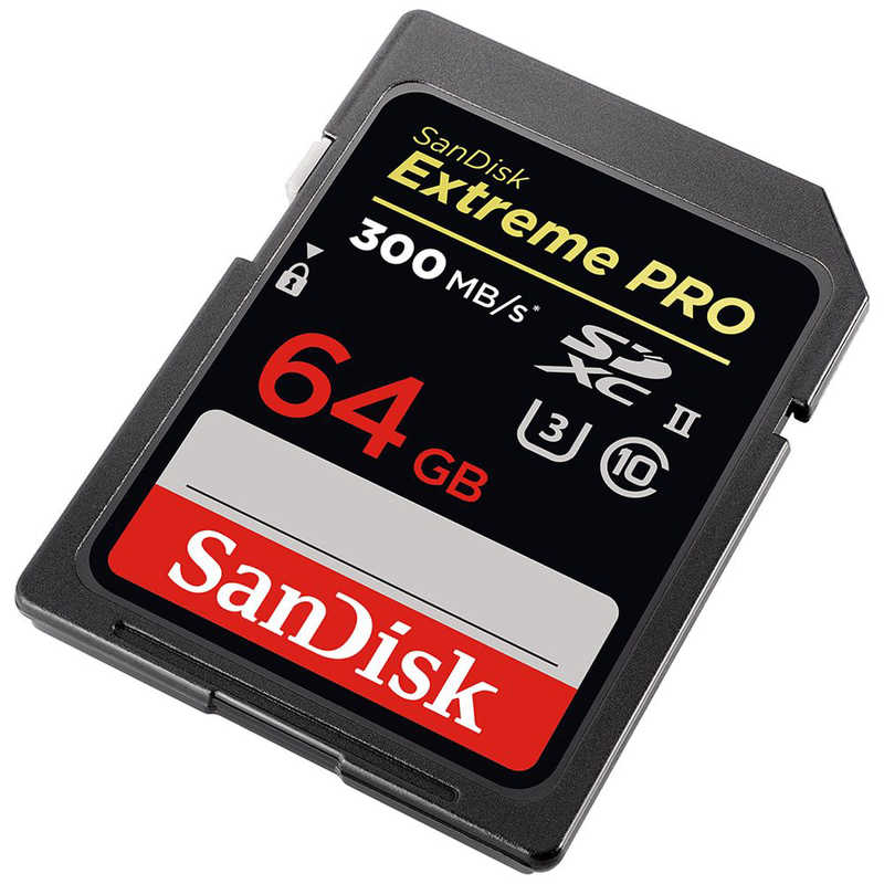 サンディスク サンディスク SDXCメモリカード ｢エクストリーム プロ｣ UHS-II/UHS スピードクラス3対応 [Class10対応/64GB] SDSDXPK-064G-JNJIP SDSDXPK-064G-JNJIP