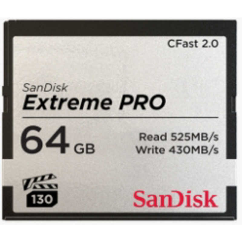 サンディスク サンディスク CFast2.0 カード SanDisk Extreme PRO (64GB) SDCFSP-064G-J46D SDCFSP-064G-J46D