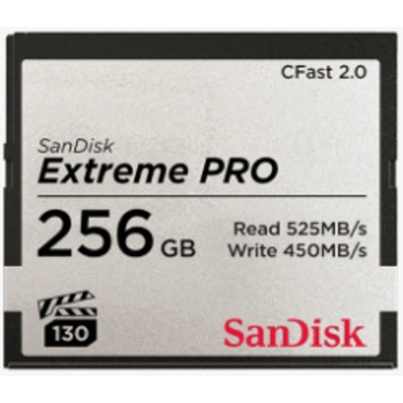 サンディスク サンディスク CFast2.0 カード SanDisk Extreme PRO (256GB) SDCFSP-256G-J46D SDCFSP-256G-J46D