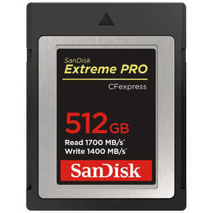 サンディスク CFexpressカード Type B Extreme PRO(エクストリーム プロ) SDCFE-512G-JN4IN [512GB] SDCFE-512G-JN4IN