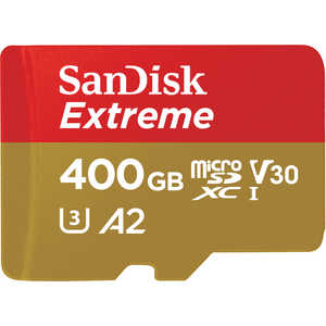 サンディスク microSDXCメモリｰカｰド UHS-I/UHSスピｰドクラス3対応(SDXC変換アダプタ付き) ｢Class10対応/400GB｣ SDSQXA0-400G-JN3MD