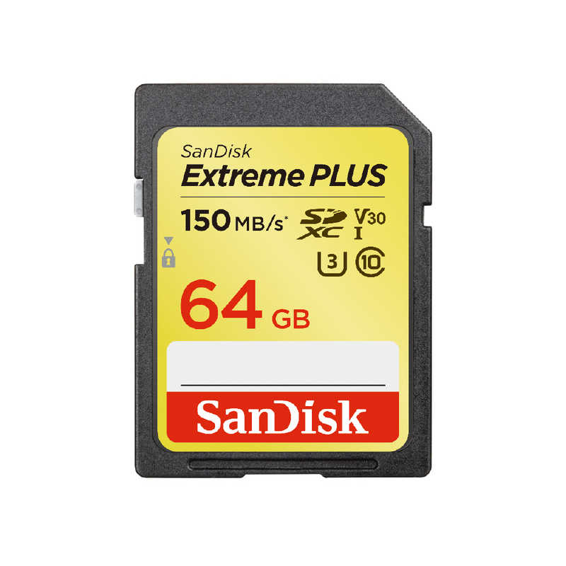サンディスク サンディスク SanDisk エクストリーム プラス SDXC UHS-I 64GB SDSDXW6-064G-JNJIP SDSDXW6-064G-JNJIP