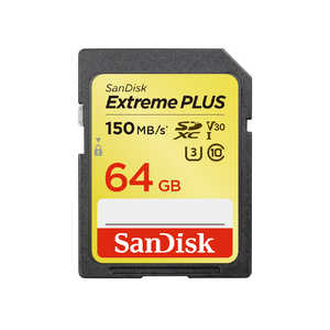 サンディスク SanDisk エクストリーム プラス SDXC UHS-I 64GB SDSDXW6-064G-JNJIP