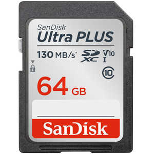 サンディスク SanDisk ウルトラ プラス SDXC UHS-I 64GB SDSDUW3064GJNJIN