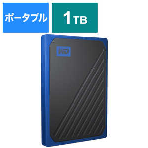 WESTERN DIGITAL 外付けSSD 【アウトレット】 USB-A接続 My Passport Go [1TB /ポータブル型] WDBMCG0010BBTJESN