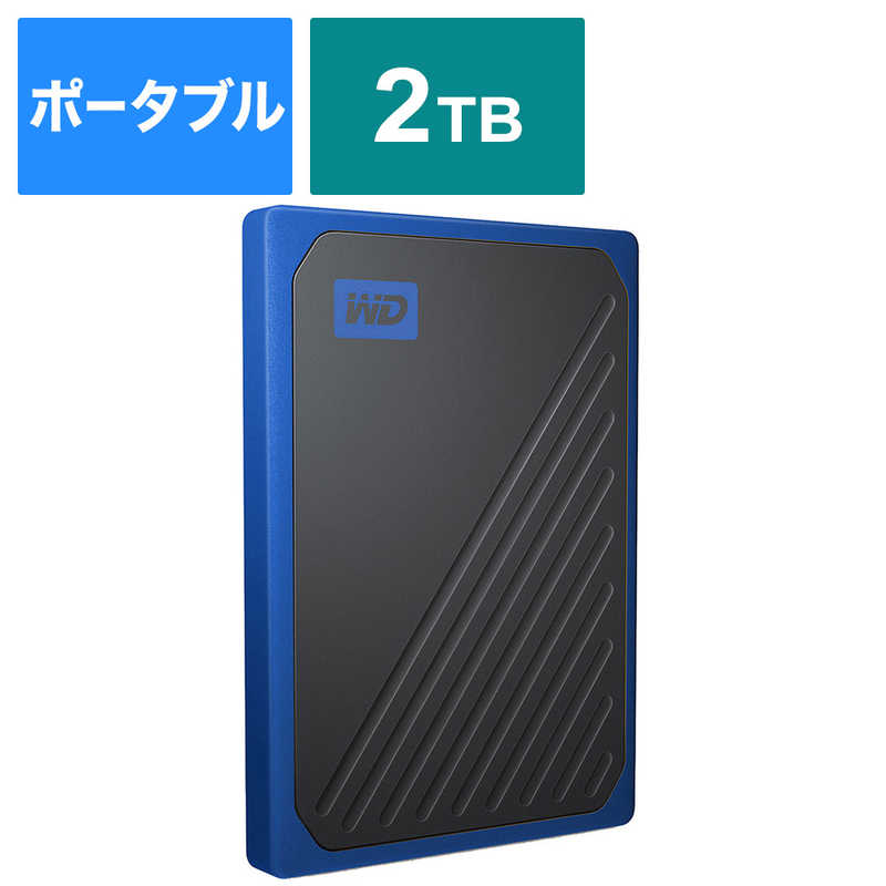 WESTERN DIGITAL WESTERN DIGITAL 外付けSSD USB-A接続 My Passport Go [2TB /ポータブル型] WDBMCG0020BBT-JESN WDBMCG0020BBT-JESN