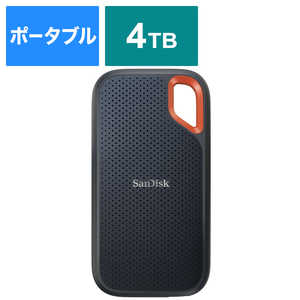 サンディスク 外付けSSD USB-C+USB-A接続 エクストリーム V2 [4TB /ポータブル型] SDSSDE614T00J25