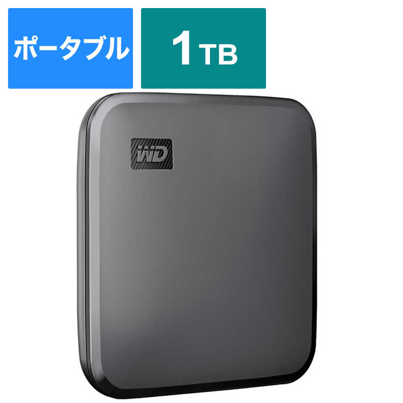 WESTERN DIGITAL WESTERN DIGITAL 外付けSSD USB-A接続 WD Elements SE SSD  1TB  ポータブル型  WDBAYN0010BBK-JESN WDBAYN0010BBK-JESN