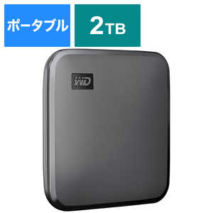 WESTERN DIGITAL 外付けSSD USB-A接続 WD Elements SE SSD 2TB ポータブル型 ブラック WDBAYN0020BBKJESN