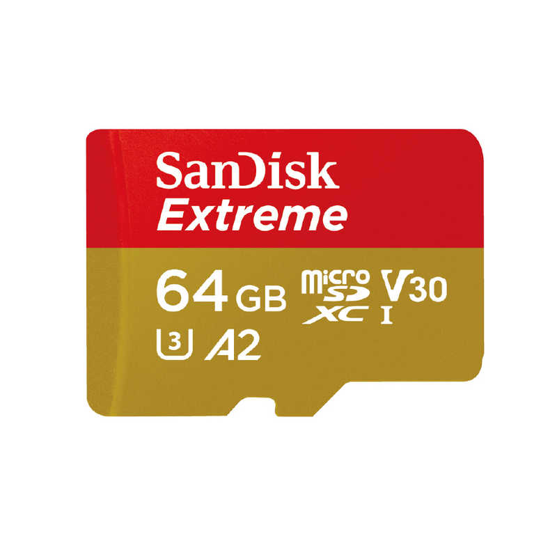 サンディスク サンディスク microSDXCカード Extreme (Class10/64GB) SDSQXAH-064G-JN3MD SDSQXAH-064G-JN3MD