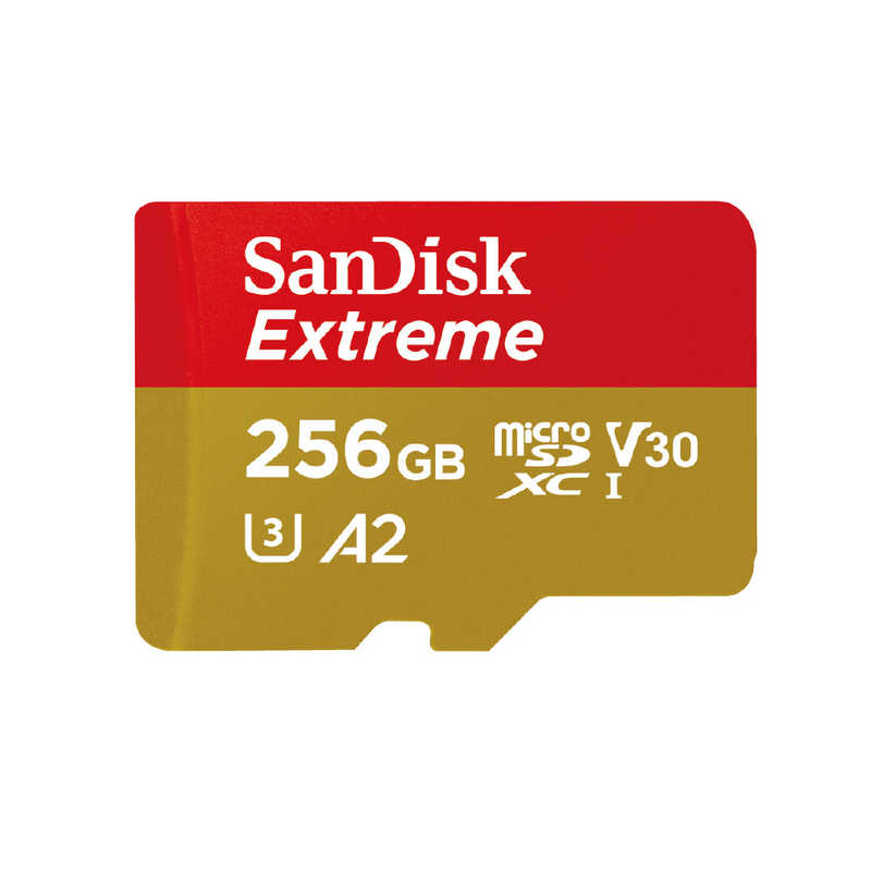 サンディスク サンディスク SanDisk Extreme microSDXC UHS-Iカード[Class10 /256GB] SDSQXAV256GJN3MD SDSQXAV256GJN3MD