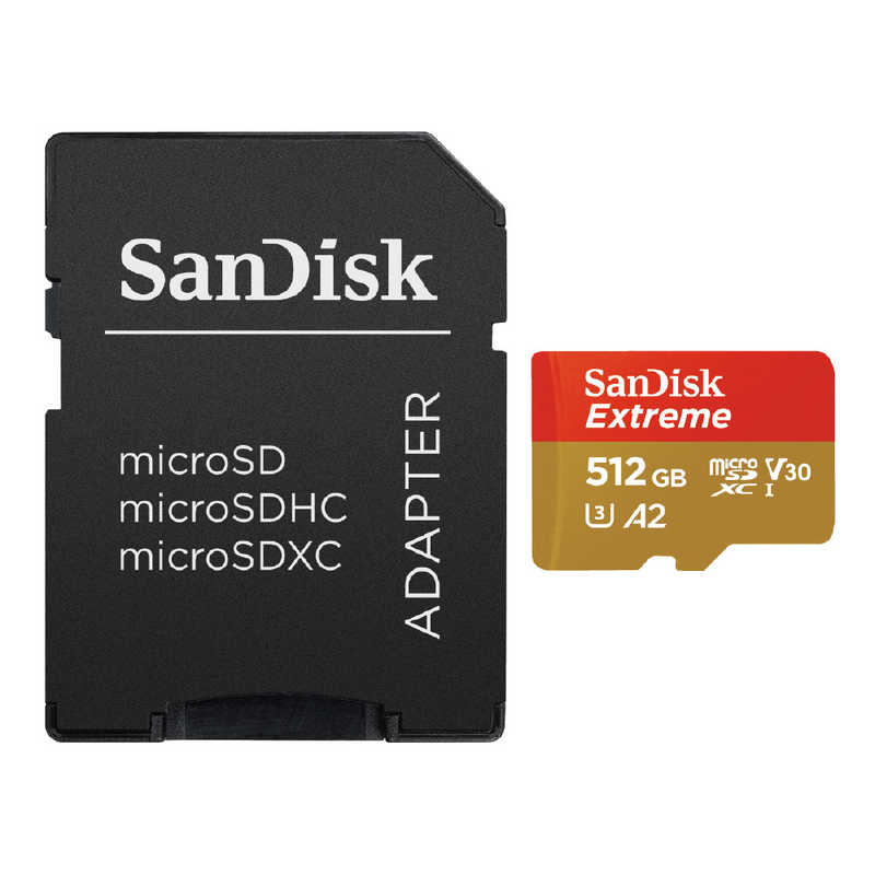 サンディスク サンディスク microSDXCカード Extreme (Class10/512GB) SDSQXAV-512G-JN3MD SDSQXAV-512G-JN3MD