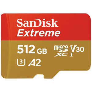 サンディスク microSDXCカード Extreme (Class10/512GB) SDSQXAV-512G-JN3MD