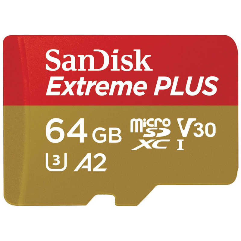 サンディスク サンディスク microSDXCカード Extreme PLUS (Class10/64GB) SDSQXBU-064G-JB3MD SDSQXBU-064G-JB3MD