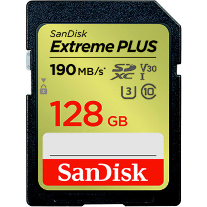 サンディスク サンディスク SDXCカード Extreme PLUS (Class10/128GB) SDSDXWA-128G-JNJIP SDSDXWA-128G-JNJIP