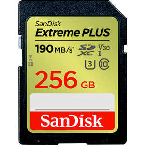 サンディスク SDXCカード Extreme PLUS (Class10/256GB) SDSDXWA-256G-JNJIP
