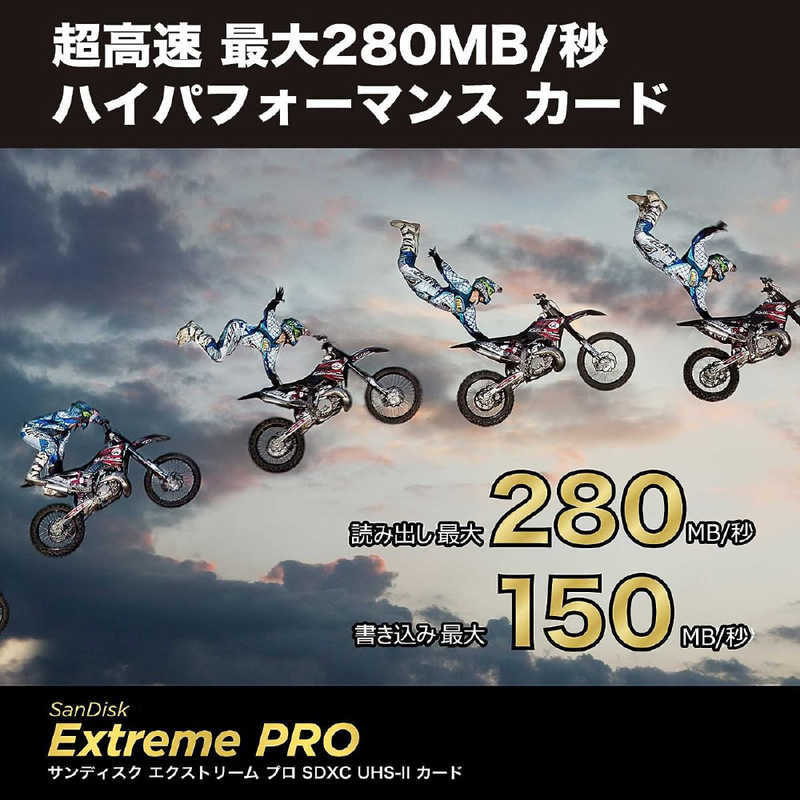 サンディスク サンディスク SDXCカード Extreme PRO (Class10/256GB) SDSDXEP-256G-JNJIP SDSDXEP-256G-JNJIP