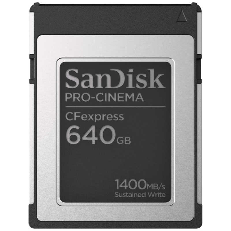 サンディスク サンディスク PRO-CNEMA CFexpress Type-Bカード 640GB SDCFEC-640G-JN4NN SDCFEC-640G-JN4NN