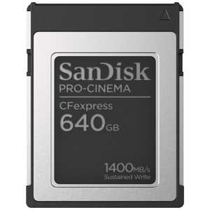 サンディスク PRO-CNEMA CFexpress Type-Bカード 640GB SDCFEC-640G-JN4NN