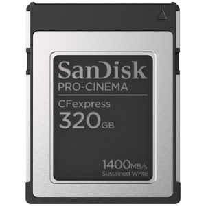 サンディスク PRO-CNEMA CFexpress Type-Bカード 320GB SDCFEC-320G-JN4NN